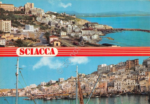 Cartolina sciacca vedute - cartolina,