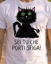 Shirt gatto nero porti - nero,