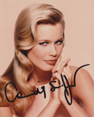 Claudia schiffer autografo - claudia,
