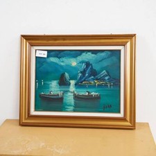 quadro dipinto, barche