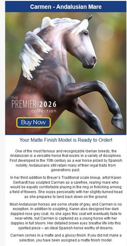 Breyer carmen 2026 modello - carmen,
