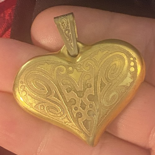 Ciondolo porcellana cuore - , oro