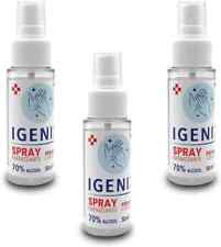 3x Gel igenizzante mani superfici 50mL spray antibatterico virucida igienizzante
