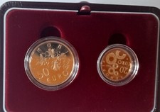 SAN MARINO  2007 CONVIVENZA   monete d'oro 20 e50 EURO FONDO SPECCHIO proof