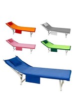 Telo mare IRGE in microfibra tinta unita con tasche e cuscino gonfiabile 72x192