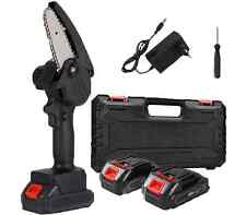 Motosega Sega Elettrica Mini Potatrice Taglia Rami Elettrosega a 2 Batterie 22 V