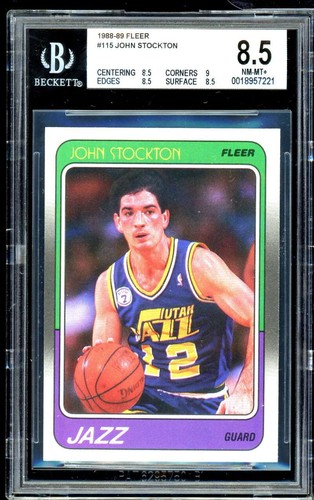 Carta john stockton rookie - stockton,