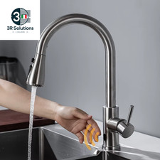 Rubinetto Da Cucina Smart Touchless Rubinetti Con Sensore a Infrarossi Spazzolat