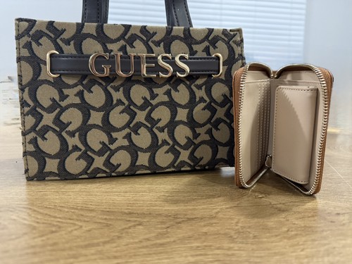 Guess logo satchel bag - guess,