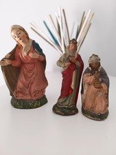 Pastorelli Presepe D'epoca In Cartapeste