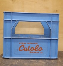 Cassetta Plastica Porta Bottiglie Acqua Minerale CUTOLO RIONERO (PZ) Vintage.