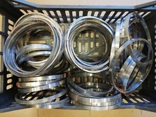 65 REGGETTE FASCE TIPO BAND-IT cm. 1 LUNGHE mt. 3,80 IN ACCIAIO NASTRO ZINCATO