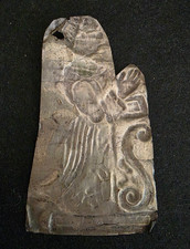 Ex Voto Donna in Preghiera per Grazia Ricevuta in Lamina di Argento