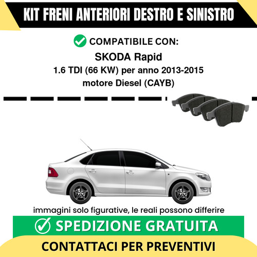Pastiglie freno anteriori per - anteriori,