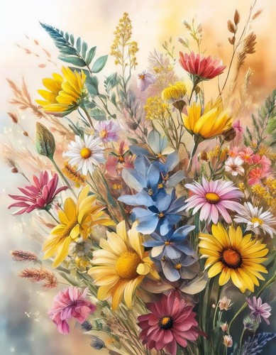 Piastrella murale fiori