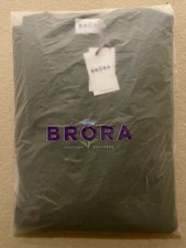 Maglione uomo BRORA fine cashmere scollo a V, piombo (grigio), UK Medium 40-42" petto, nuovo