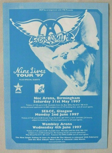 Aerosmith 1997 nine lives - aerosmith, uk