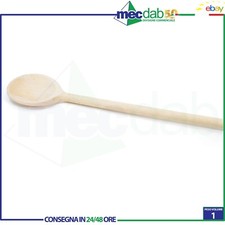 Cucchiaio Cucchiarotto In Legno Di Faggio Manico Lungo Ø 10 x 80 Cm