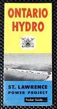 ONTARIO HYDRO ST. LAWRENCE POWER PROJECT 1954 BROCHURE GUIDA TASCABILE