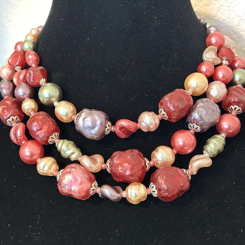 Collana perle vetro - , artistico