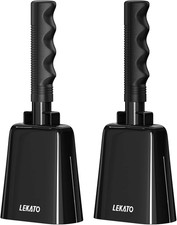 Campana Da Mucca in Acciaio Da 8 Pollici Con Manico,  Confezione Da 2 Campanacci