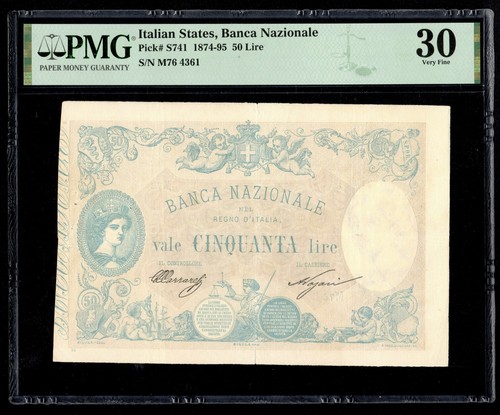 Italia lire 1892 741 - italia, 50