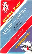 Programma Dnepr - Bordeaux Coppa UEFA 1988-89