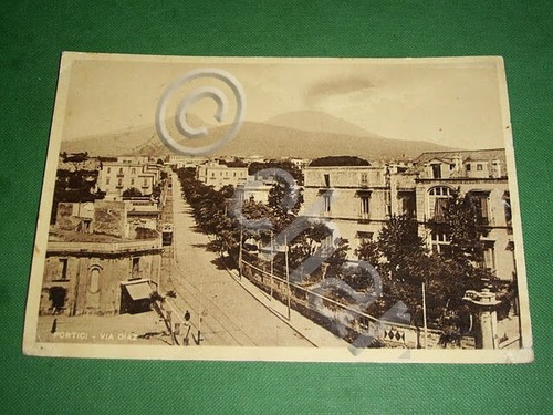 Cartolina portici via diaz - via,