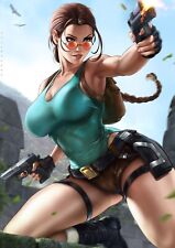 Poster manga su tela Lara Croft Tomb Raider anime sexy lady stampa HD senza cornice SFW