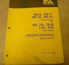 Fiat Allis 6G 7G 7G-B 11G 21G