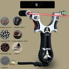 Nuovo set potenti elastici fionda laser catapulta caccia punta bersaglio