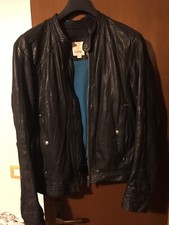 Giubbotto in pelle nera DIESEL. Tg  L Originale