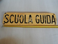 targa scuola guida vintage