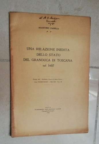 Zanelli una relazione inedita - zanelli,