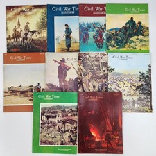 Vtg 1970s Lot of 10 Civil War Times Illustrated History Magazines Historical