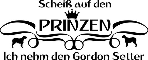 Gordon setter adesivo auto - setter,