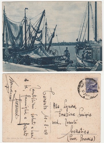Taranto port fishing - -, boats