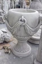 VASO CALICE ORCIO FIORIERA PER PIANTE DA GIARDINO ESTERNO IN CEMENTO MARMO 85 CM