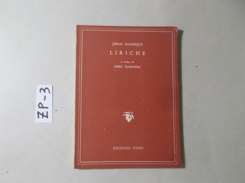 Libro jorge manrique liriche - liriche, a