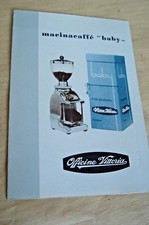 MACINA CAFFE' MOD. BABY FAMIGLIA OFFICINE VITTORIA BOLOGNA  DEPLIANT PUBBLICITA'