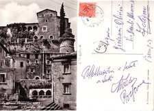 Cartolina d'epoca GAGLIANO ATERNO (L'AQUILA) PANORAMA E CASTELLO MEDIOEVALE (56)