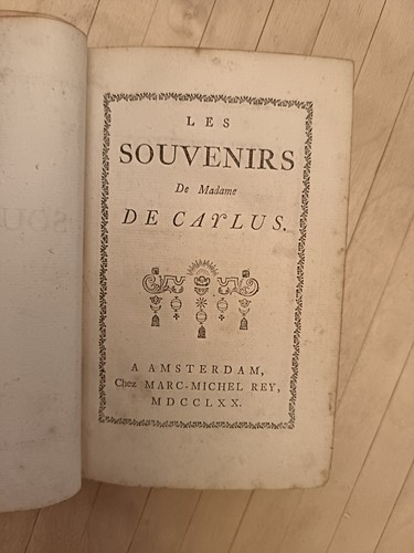 Souvenirs madame caylus - madame,