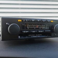 Radio d'epoca Becker Europa corriere LMKU 598 con AFC per Mercedes BMW testata-RARA