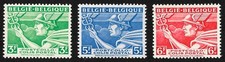 Belgium 1945 Mercury (Set of 3