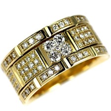 Anello con diamanti K18YG 0,98