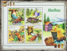 Guinea Bissau 2009 Api Insetti Apicoltura Natura Cibo Alveare Miele Foglio MNH