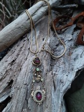 Collana perle gemme tono oro vittoriano MMA Metropolitan Museum of Art 24"