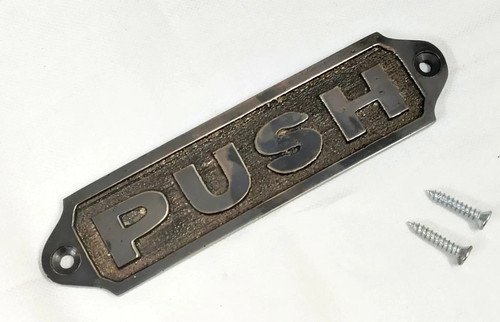 Targa insegna porta push - targa,