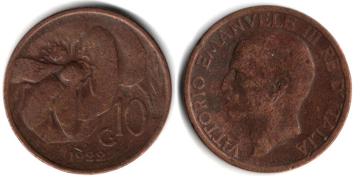 Centesimi 1922 monete - centesimi,