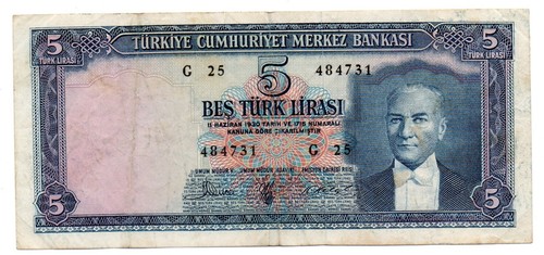 Turchia rara banconota da - -,
